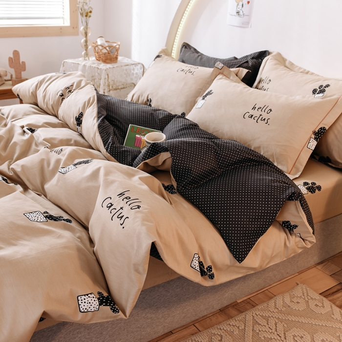 91家纺网 家纺一手货源 找家纺 甜之梦 2025新款13372全棉四件套 闺秀