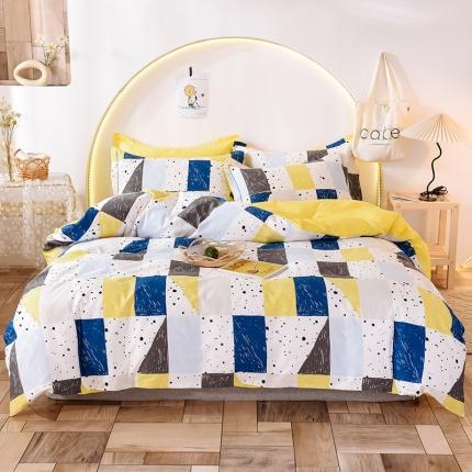 甜之梦 2025新款13372全棉四件套 痕迹兰