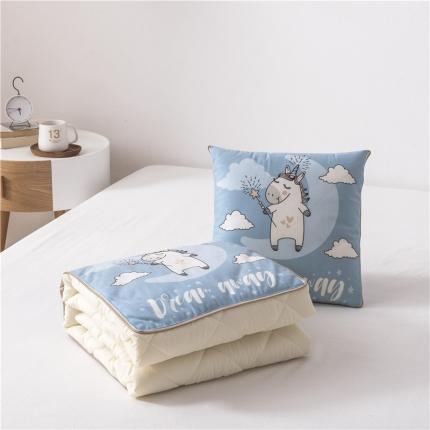 91家纺网 家纺一手货源 找家纺 (总）博笔熊 2020新款短毛绒抱枕被