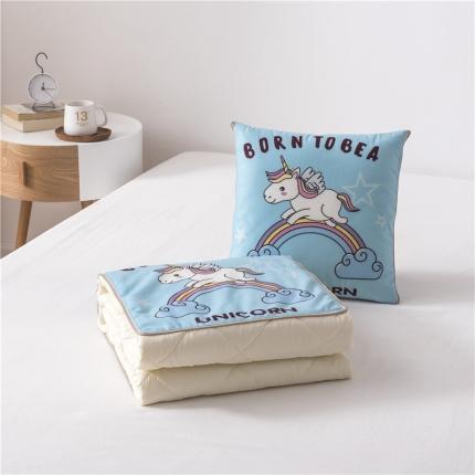 91家纺网 家纺一手货源 找家纺 (总）博笔熊 2020新款短毛绒抱枕被