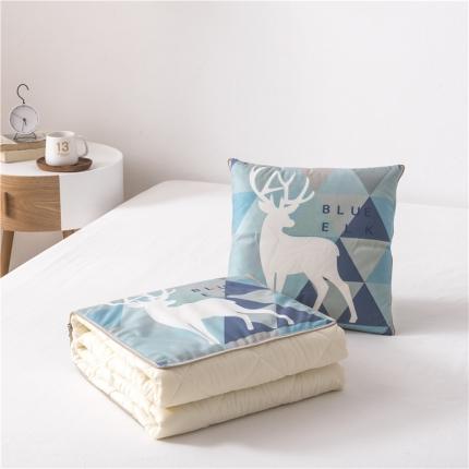 91家纺网 家纺一手货源 找家纺 (总）博笔熊 2020新款短毛绒抱枕被