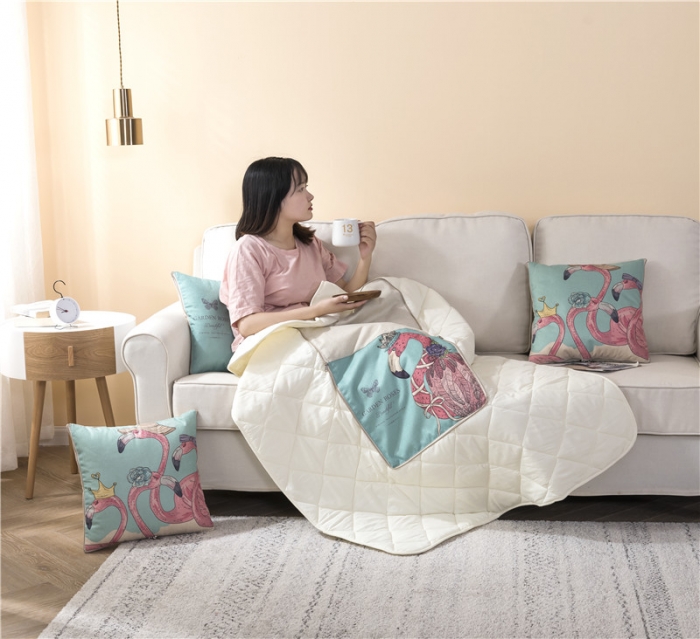 91家纺网 家纺一手货源 找家纺 （总）博笔熊 2020新款亚麻抱枕