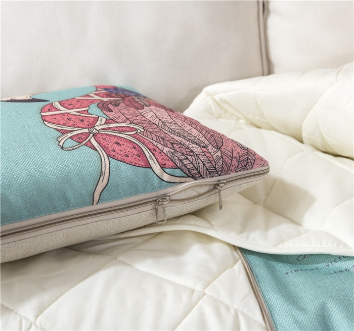 91家纺网 家纺一手货源 找家纺 （总）博笔熊 2020新款亚麻抱枕