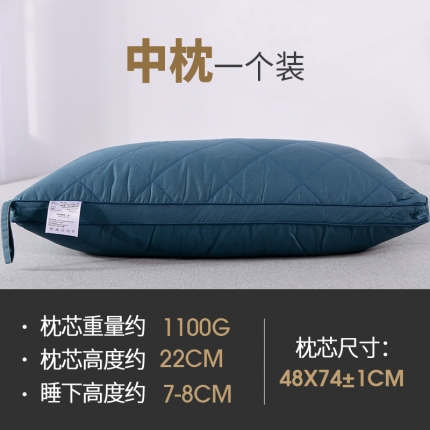 91家纺网 家纺一手货源 找家纺 瑞莉安枕芯  新款全棉双线绗缝枕芯  立体款