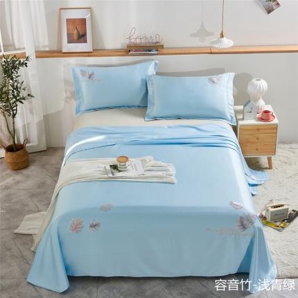 91家纺网 家纺一手货源 找家纺 （总）威克凯丽 2021新款绣花款竹语天丝软凉席