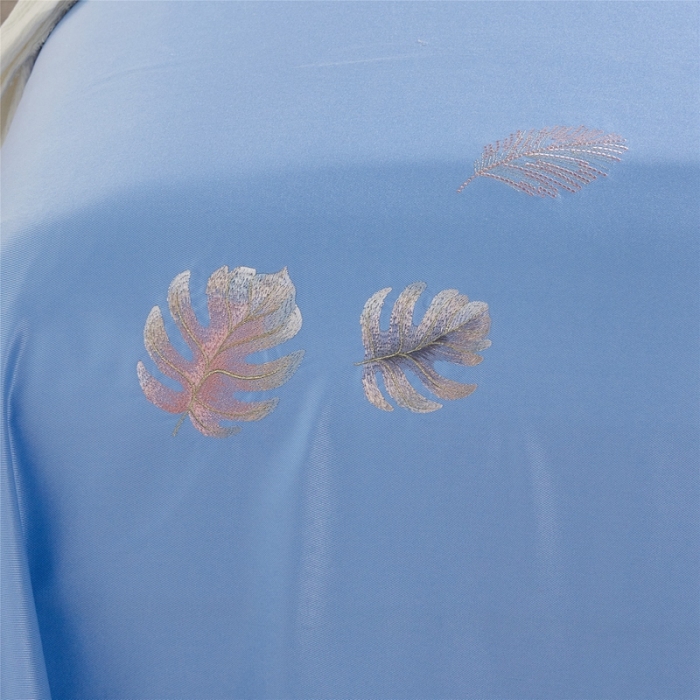 91家纺网 家纺一手货源 找家纺 威克凯丽 2021新款绣花款竹语天丝软凉席 容音竹-天兰