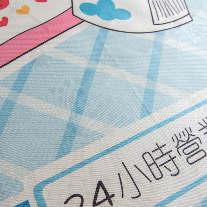 91家纺网 家纺一手货源 找家纺 同田家纺 网供2020新款数码大版印花卡通二次元冰丝三明治凉席 便利店