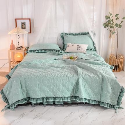 91家纺网 家纺一手货源 找家纺 (总)芭比蔓家纺 2024新款床裙款夏被四件套