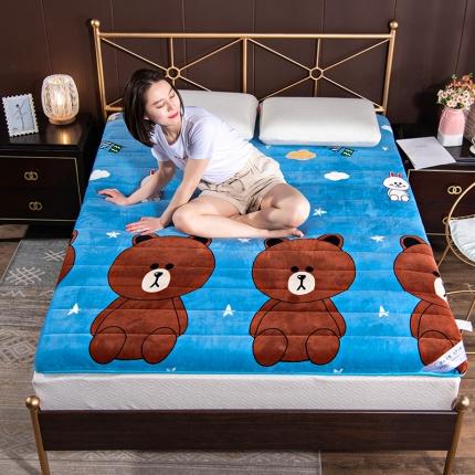 91家纺网 家纺一手货源 找家纺 （总）美真 2020新款卡通宝宝绒成人床垫