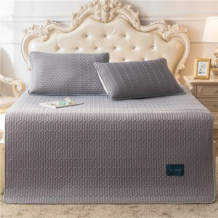 91家纺网 家纺一手货源 找家纺 威克凯丽 2021新款凉感丝纯色乳胶凉席 海纳青紫