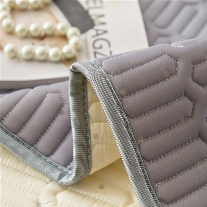 91家纺网 家纺一手货源 找家纺 威克凯丽 2021新款凉感丝纯色乳胶凉席 海纳青紫