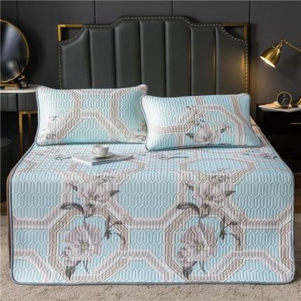 91家纺网 家纺一手货源 找家纺 （总）威克凯丽 2021新款凉感丝印花乳胶凉席