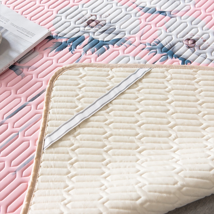 91家纺网 家纺一手货源 找家纺 （总）威克凯丽 2021新款凉感丝印花乳胶凉席