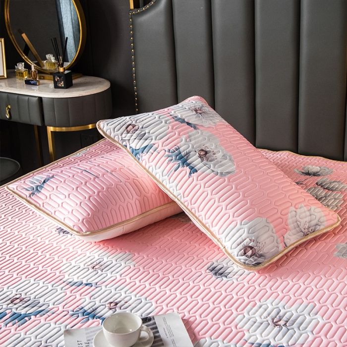 91家纺网 家纺一手货源 找家纺 （总）威克凯丽 2021新款凉感丝印花乳胶凉席