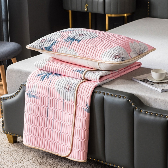 91家纺网 家纺一手货源 找家纺 （总）威克凯丽 2021新款凉感丝印花乳胶凉席