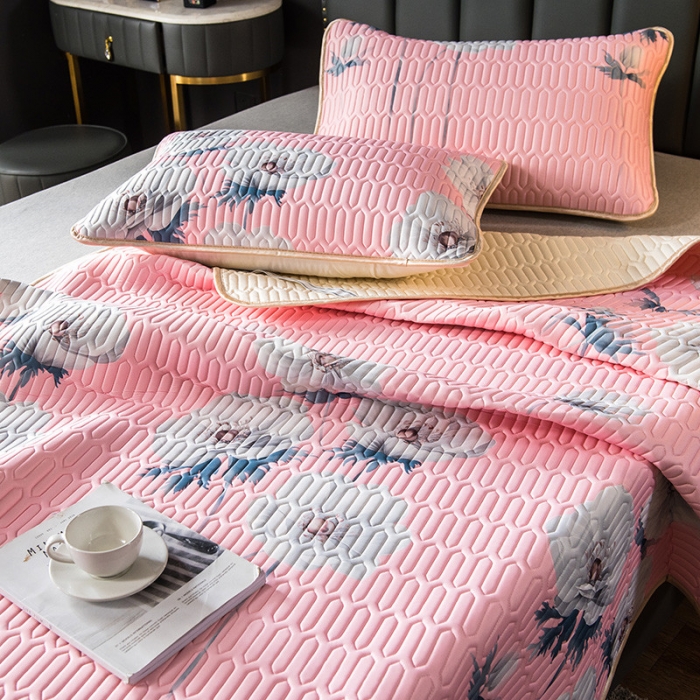 91家纺网 家纺一手货源 找家纺 （总）威克凯丽 2021新款凉感丝印花乳胶凉席