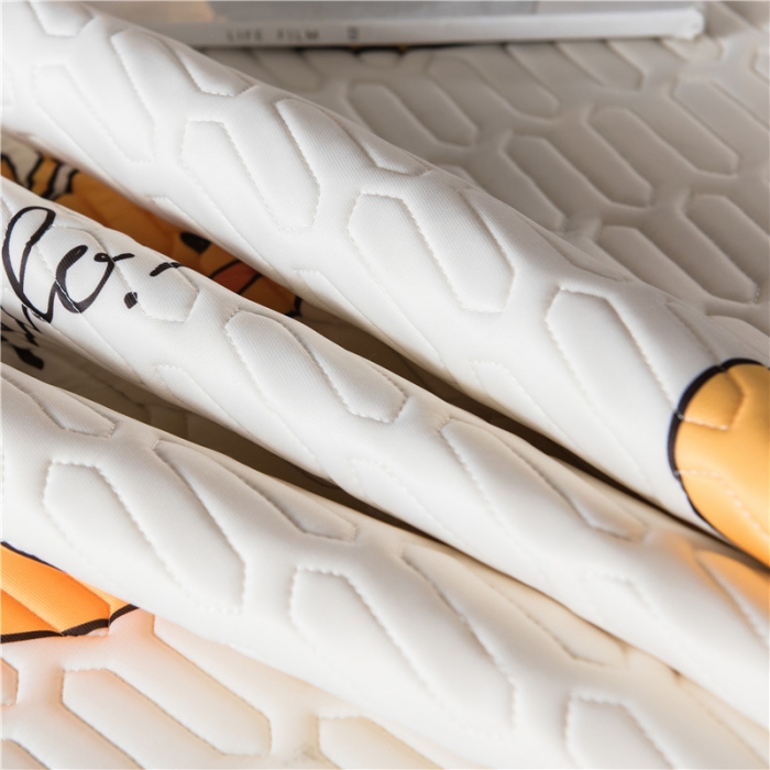 91家纺网 家纺一手货源 找家纺 威克凯丽 2021新款凉感丝印花乳胶凉席 小黄鸭-米黄