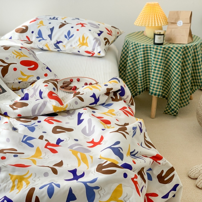 91家纺网 家纺一手货源 找家纺 时年家纺 2020新款40支全棉13372喷气羽丝夏被 安娜