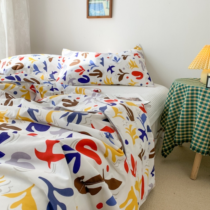 91家纺网 家纺一手货源 找家纺 时年家纺 2020新款40支全棉13372喷气羽丝夏被 安娜