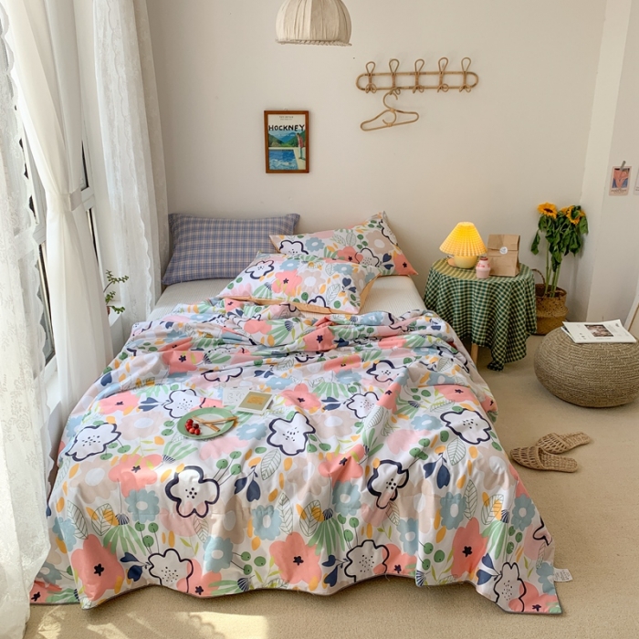 91家纺网 家纺一手货源 找家纺 时年家纺 2020新款40支全棉13372喷气羽丝夏被 春和