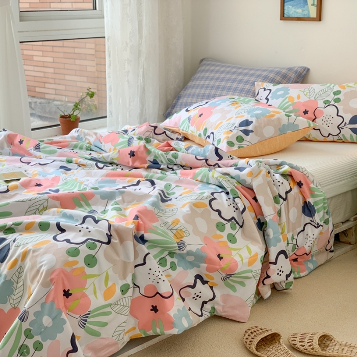 91家纺网 家纺一手货源 找家纺 时年家纺 2020新款40支全棉13372喷气羽丝夏被 春和