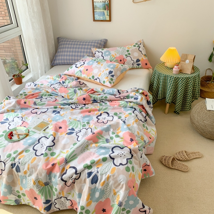 91家纺网 家纺一手货源 找家纺 时年家纺 2020新款40支全棉13372喷气羽丝夏被 春和