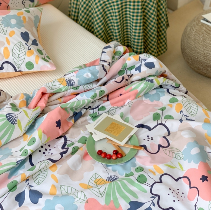 91家纺网 家纺一手货源 找家纺 时年家纺 2020新款40支全棉13372喷气羽丝夏被 春和