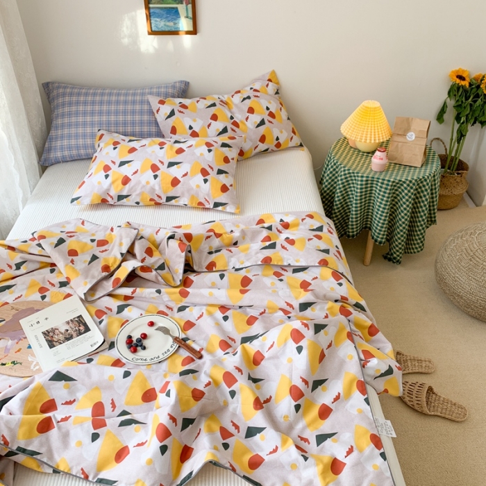 91家纺网 家纺一手货源 找家纺 时年家纺 2020新款40支全棉13372喷气羽丝夏被 几何