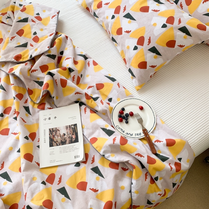 91家纺网 家纺一手货源 找家纺 时年家纺 2020新款40支全棉13372喷气羽丝夏被 几何