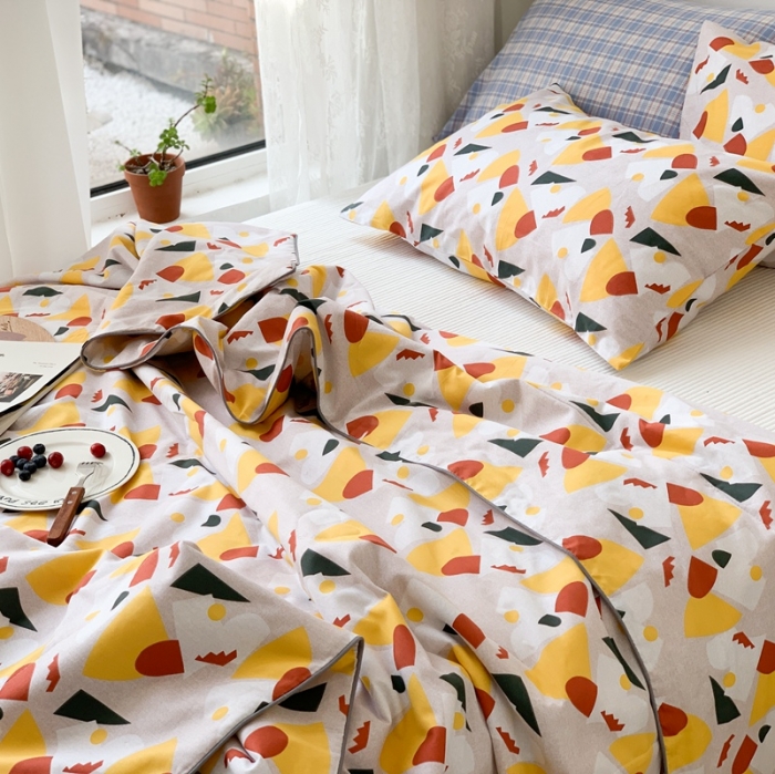 91家纺网 家纺一手货源 找家纺 时年家纺 2020新款40支全棉13372喷气羽丝夏被 几何