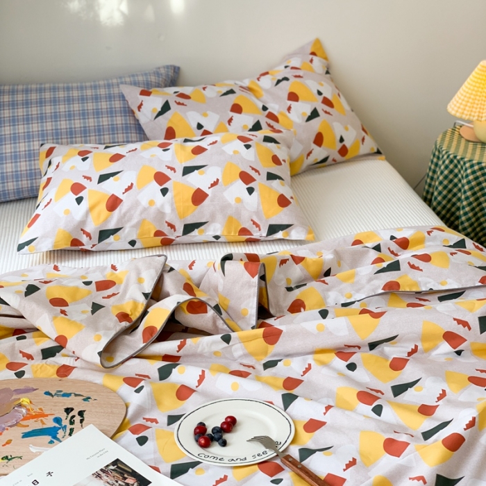 91家纺网 家纺一手货源 找家纺 时年家纺 2020新款40支全棉13372喷气羽丝夏被 几何