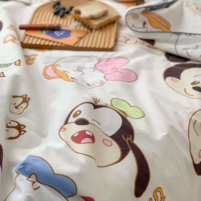 91家纺网 家纺一手货源 找家纺 时年家纺 2020新款40支全棉13372喷气羽丝夏被 可爱多