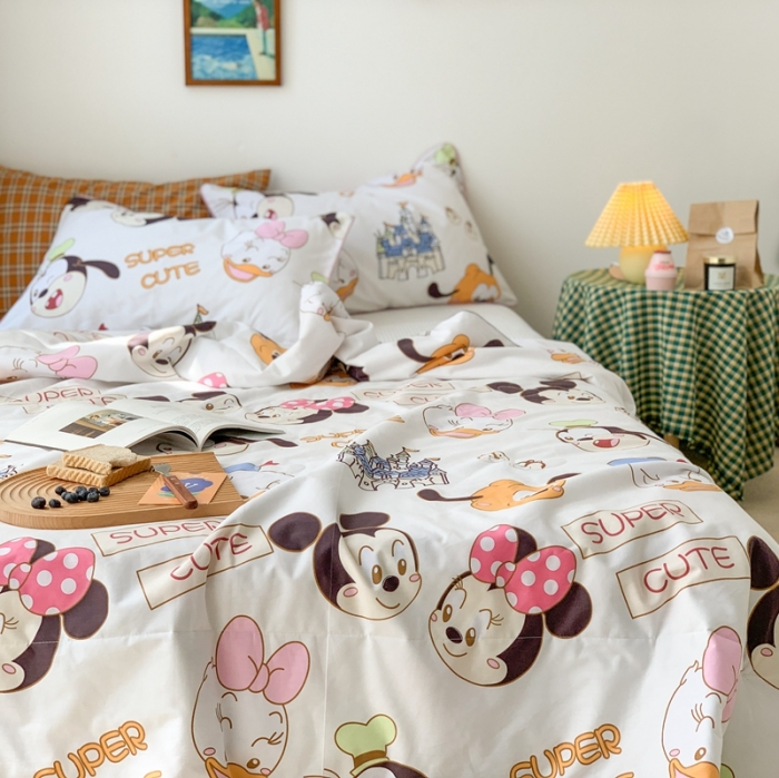 91家纺网 家纺一手货源 找家纺 时年家纺 2020新款40支全棉13372喷气羽丝夏被 可爱多