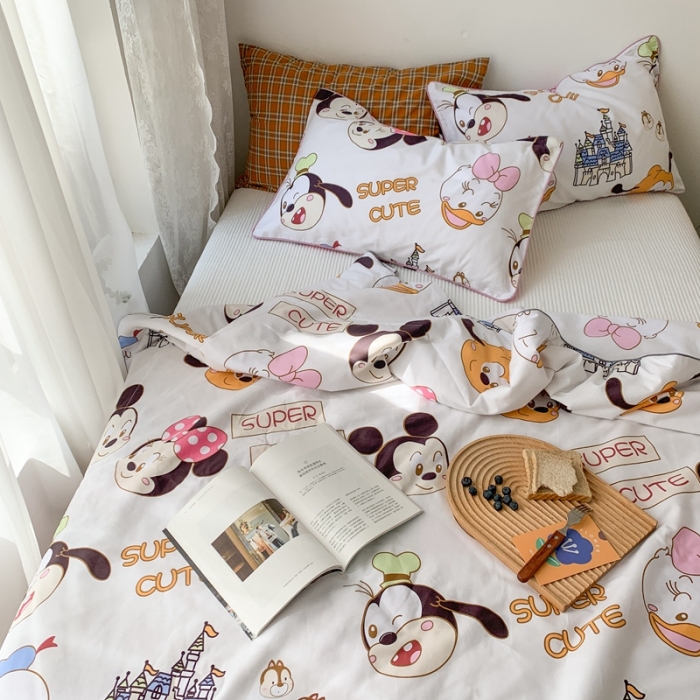 91家纺网 家纺一手货源 找家纺 时年家纺 2020新款40支全棉13372喷气羽丝夏被 可爱多