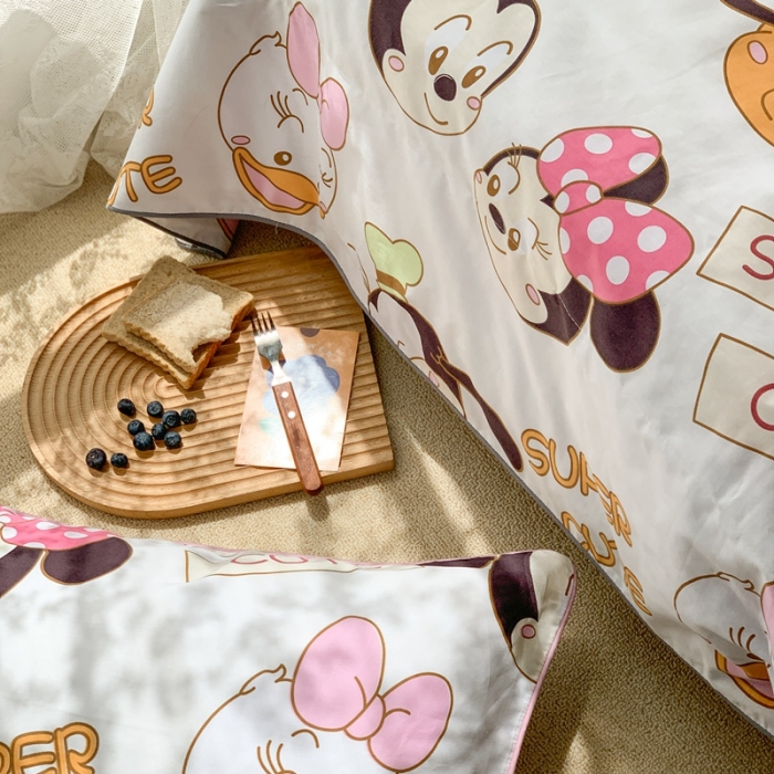 91家纺网 家纺一手货源 找家纺 时年家纺 2020新款40支全棉13372喷气羽丝夏被 可爱多