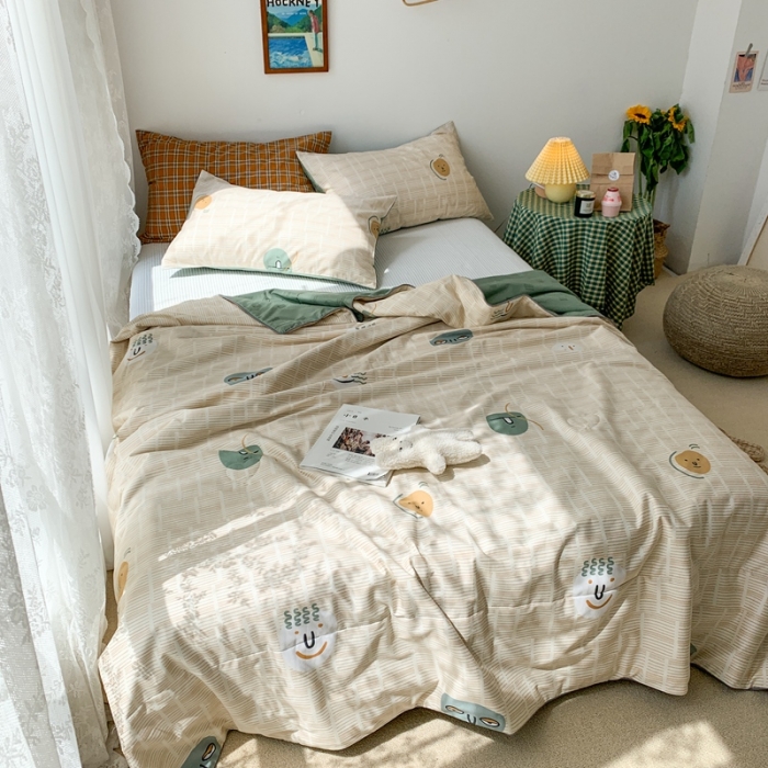 91家纺网 家纺一手货源 找家纺 时年家纺 2020新款40支全棉13372喷气羽丝夏被 蒙面君