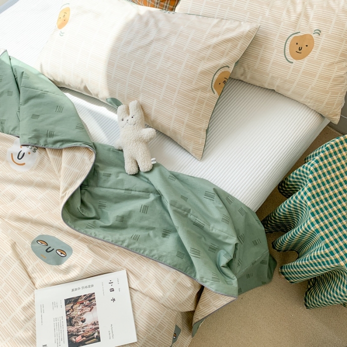 91家纺网 家纺一手货源 找家纺 时年家纺 2020新款40支全棉13372喷气羽丝夏被 蒙面君