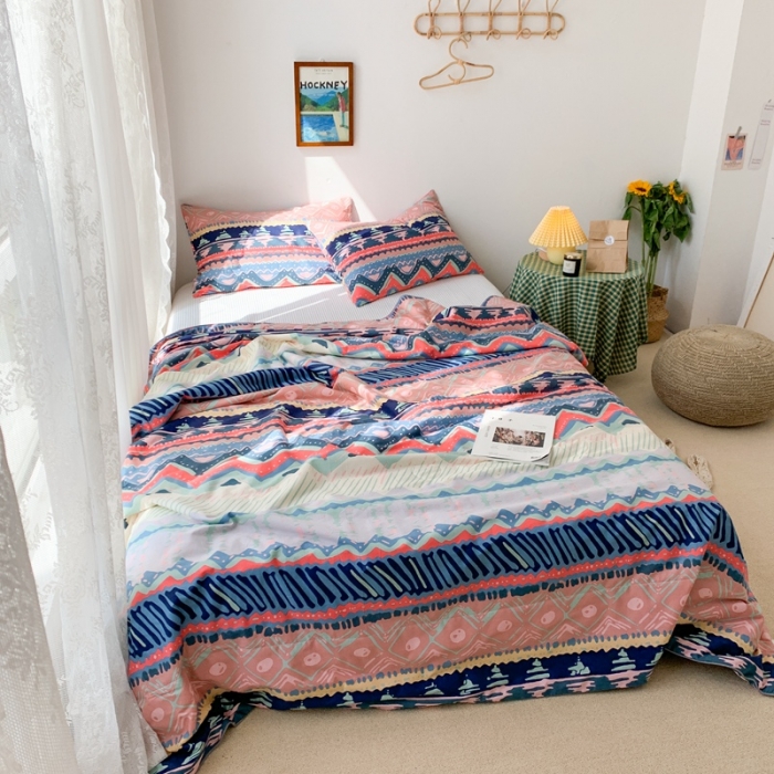 91家纺网 家纺一手货源 找家纺 时年家纺 2020新款40支全棉13372喷气羽丝夏被 米娅