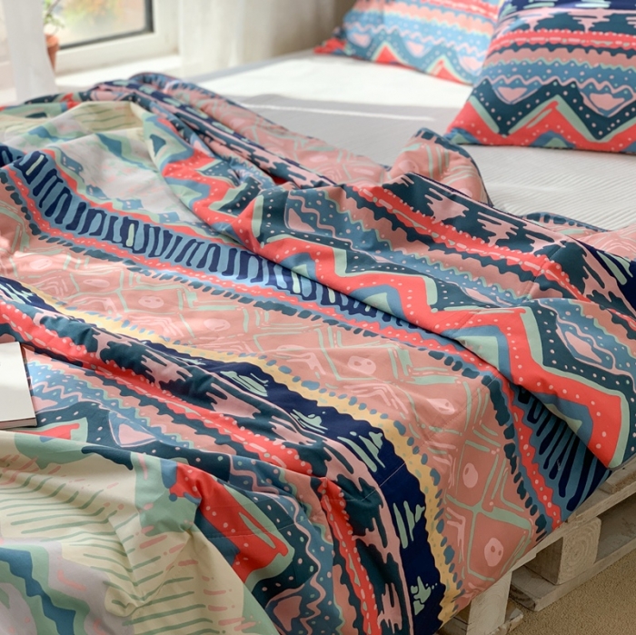 91家纺网 家纺一手货源 找家纺 时年家纺 2020新款40支全棉13372喷气羽丝夏被 米娅