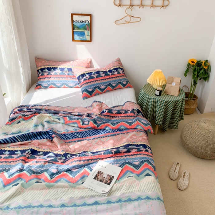 91家纺网 家纺一手货源 找家纺 时年家纺 2020新款40支全棉13372喷气羽丝夏被 米娅