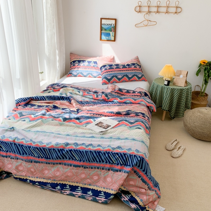 91家纺网 家纺一手货源 找家纺 时年家纺 2020新款40支全棉13372喷气羽丝夏被 米娅