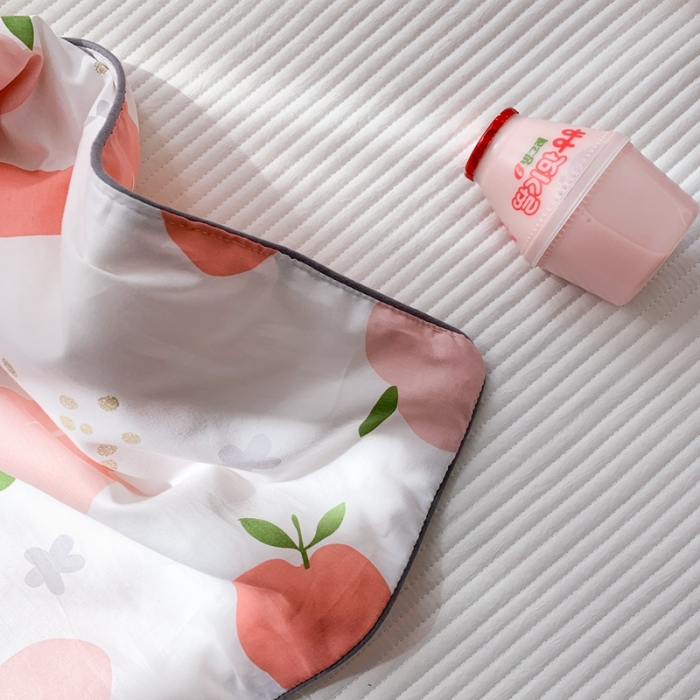 91家纺网 家纺一手货源 找家纺 时年家纺 2020新款40支全棉13372喷气羽丝夏被 水蜜桃