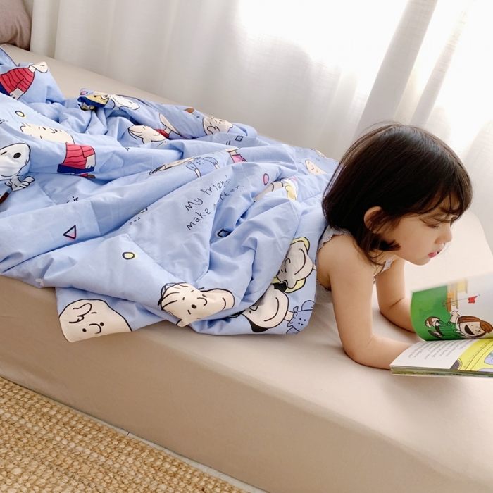 91家纺网 家纺一手货源 找家纺 时年家纺 2020新款40支全棉13372喷气羽丝夏被 小伙伴