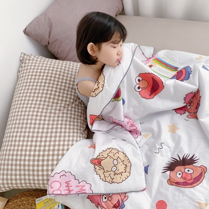 91家纺网 家纺一手货源 找家纺 时年家纺 2020新款40支全棉13372喷气羽丝夏被 芝麻宝贝