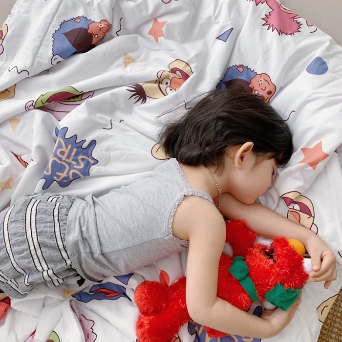 91家纺网 家纺一手货源 找家纺 时年家纺 2020新款40支全棉13372喷气羽丝夏被 芝麻宝贝