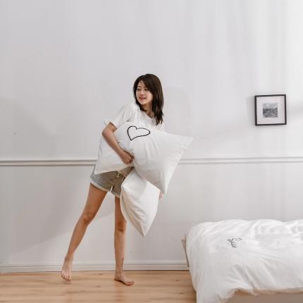 91家纺网 家纺一手货源 找家纺 （总）KA家纺 2022新款暖心系列全棉水洗棉枕套