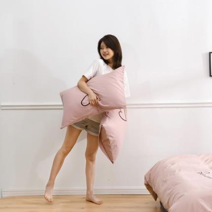 91家纺网 家纺一手货源 找家纺 （总）KA家纺 2022新款暖心系列全棉水洗棉枕套