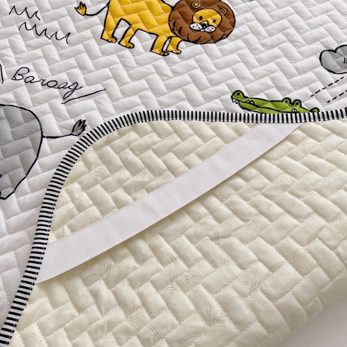 91家纺网 家纺一手货源 找家纺 萝莉家纺 数码印花水洗空调软席三件套（动物乐园 ）