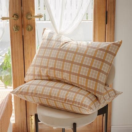 91家纺网 家纺一手货源 找家纺 （总）仟网汇 2020新款单品全棉格纹枕套