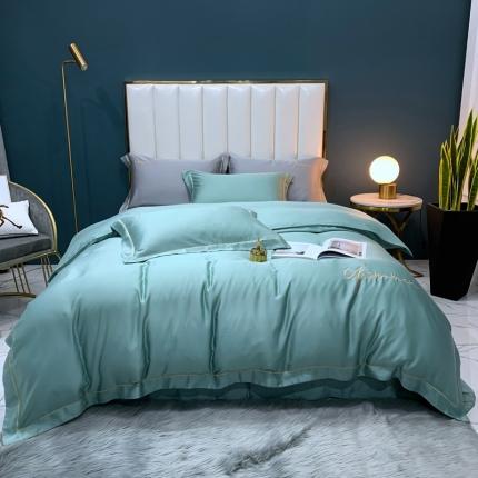 91家纺网 家纺一手货源 找家纺 （总）顾家家居 2023新款80奥地利兰精兰精天丝刺绣四件套